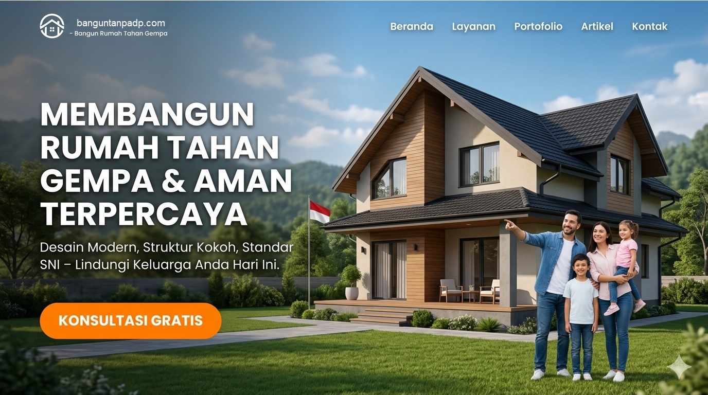 Bangun rumah tahan gempa